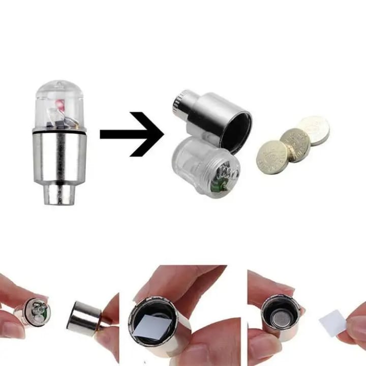 Valve Lumineux de Pneu à Détecteur de Mouvement